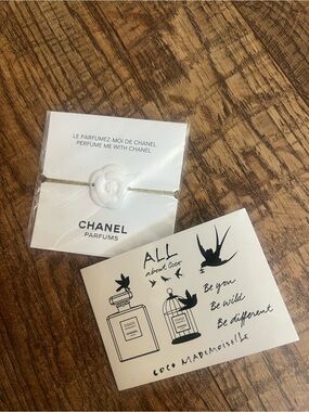 Rare Limited Edition Chanel VIP Gift Bundle Novelty Camellia Bracelet & Tattoos